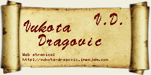 Vukota Dragović vizit kartica
